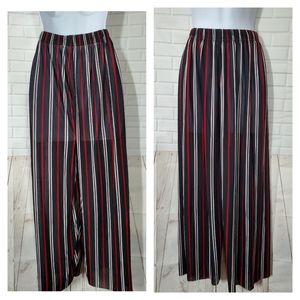 Black Striped Long Pants